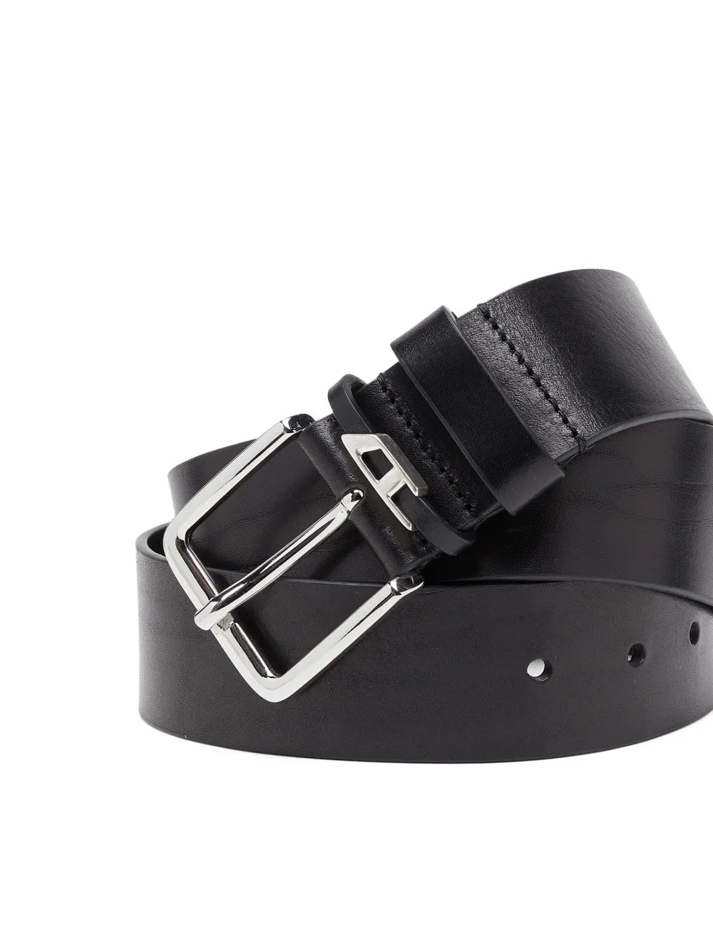 4 cm crinkle leather belt