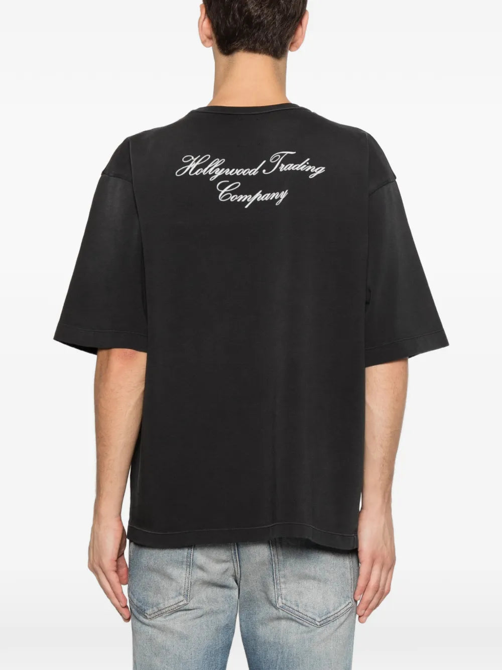 stud-embellished logo-print T-shirt