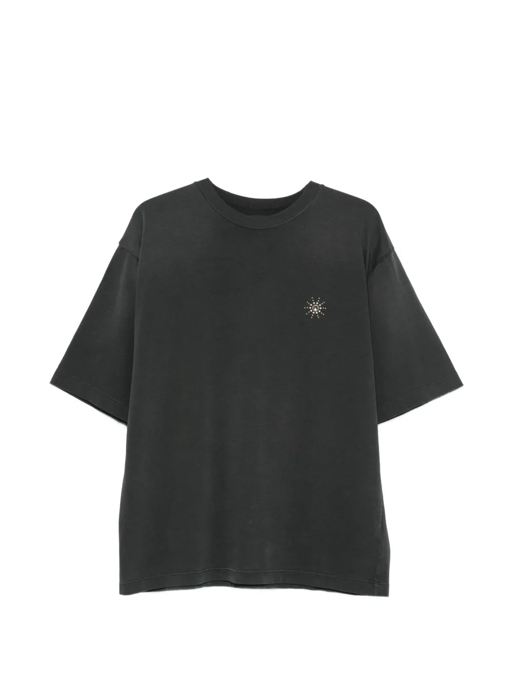 stud-embellished logo-print T-shirt