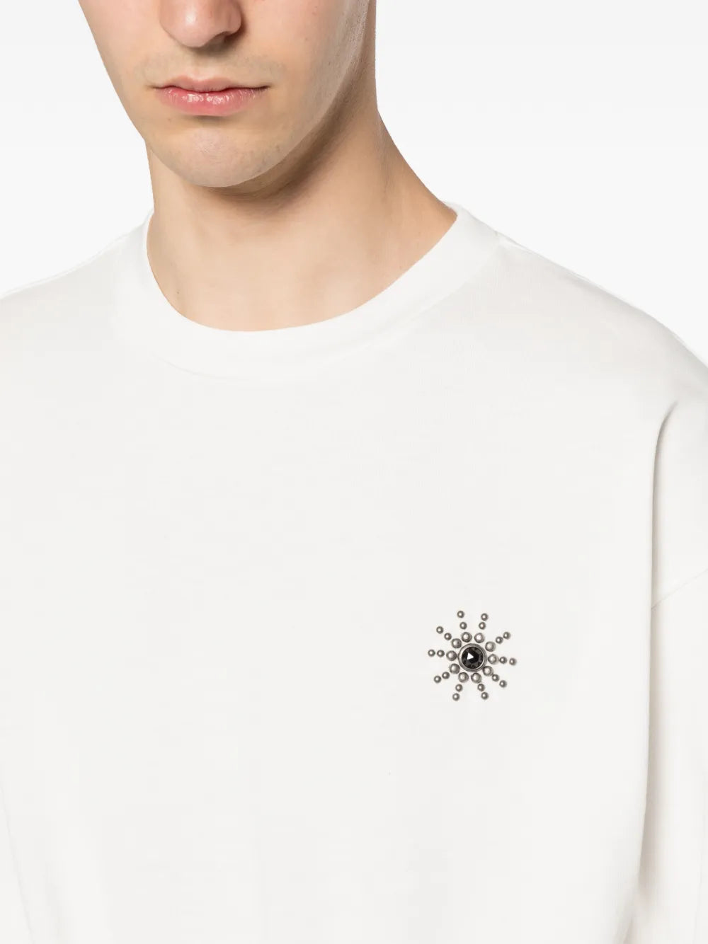 studded-embellishment T-shirt
