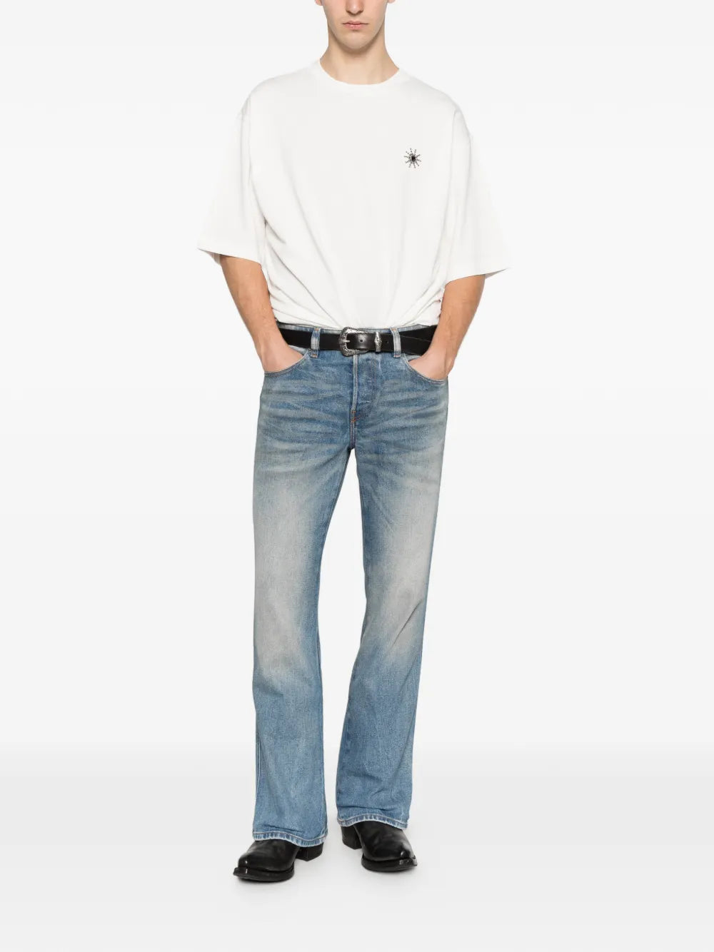 studded-embellishment T-shirt