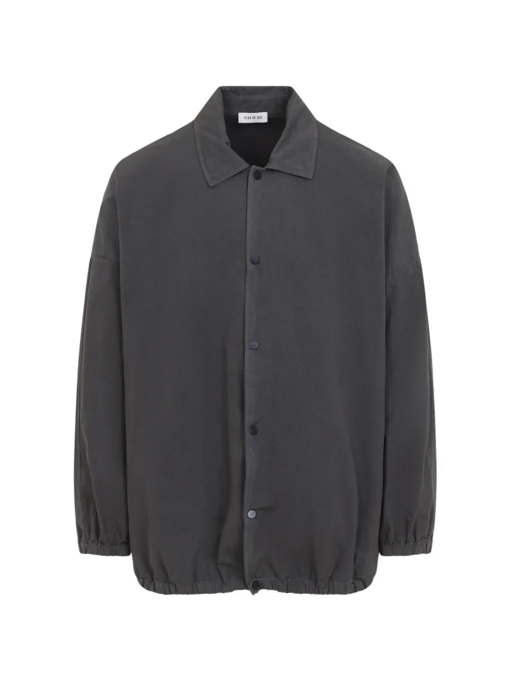 logo-print elasticated-hem jacket