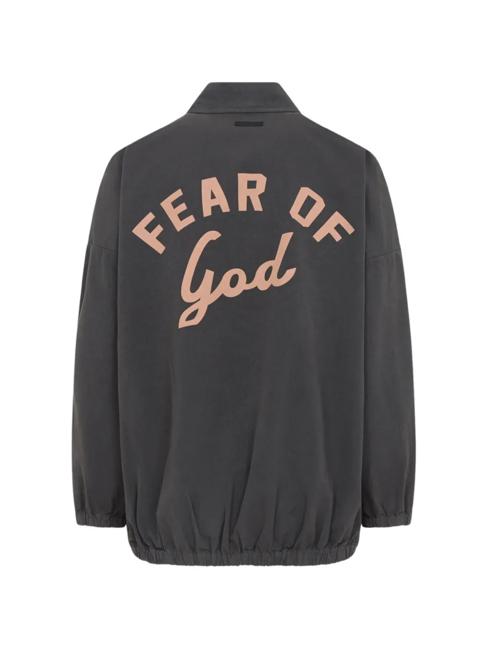 logo-print elasticated-hem jacket