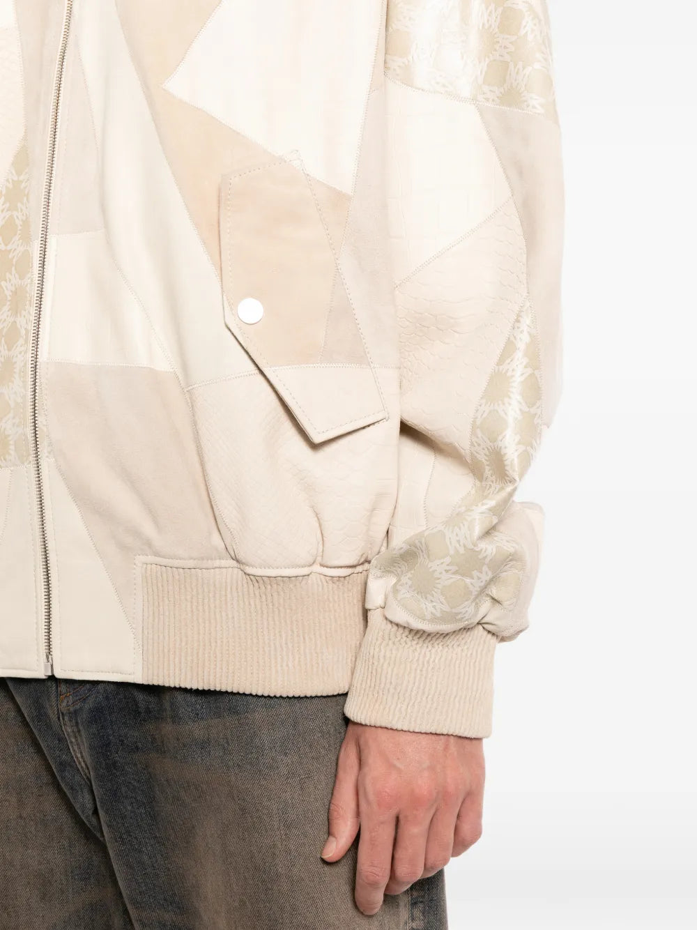 patchwork bomber jacket