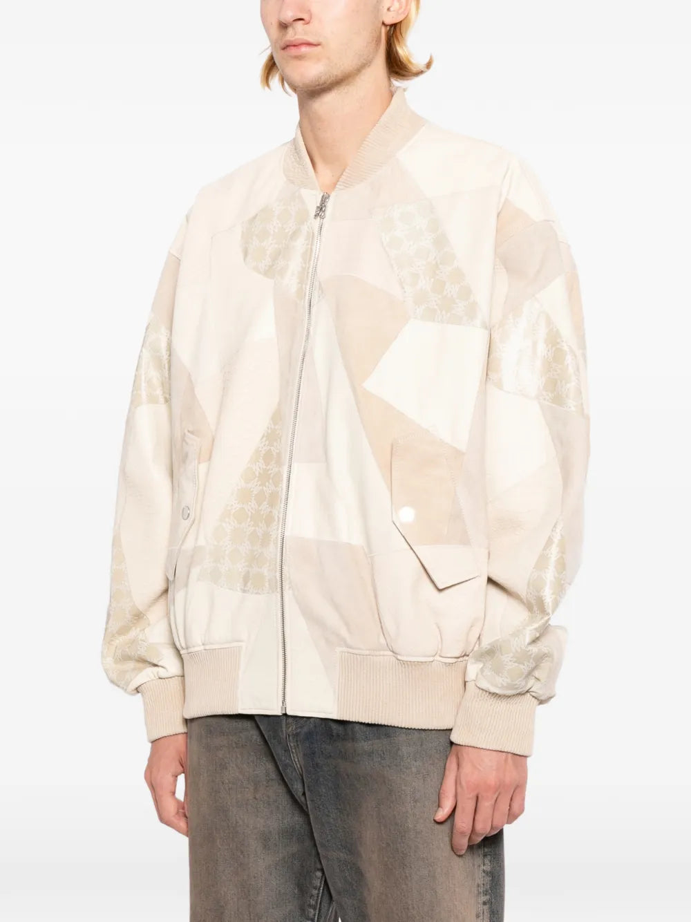 patchwork bomber jacket