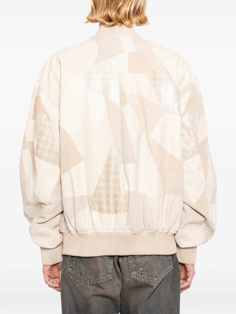 patchwork bomber jacket