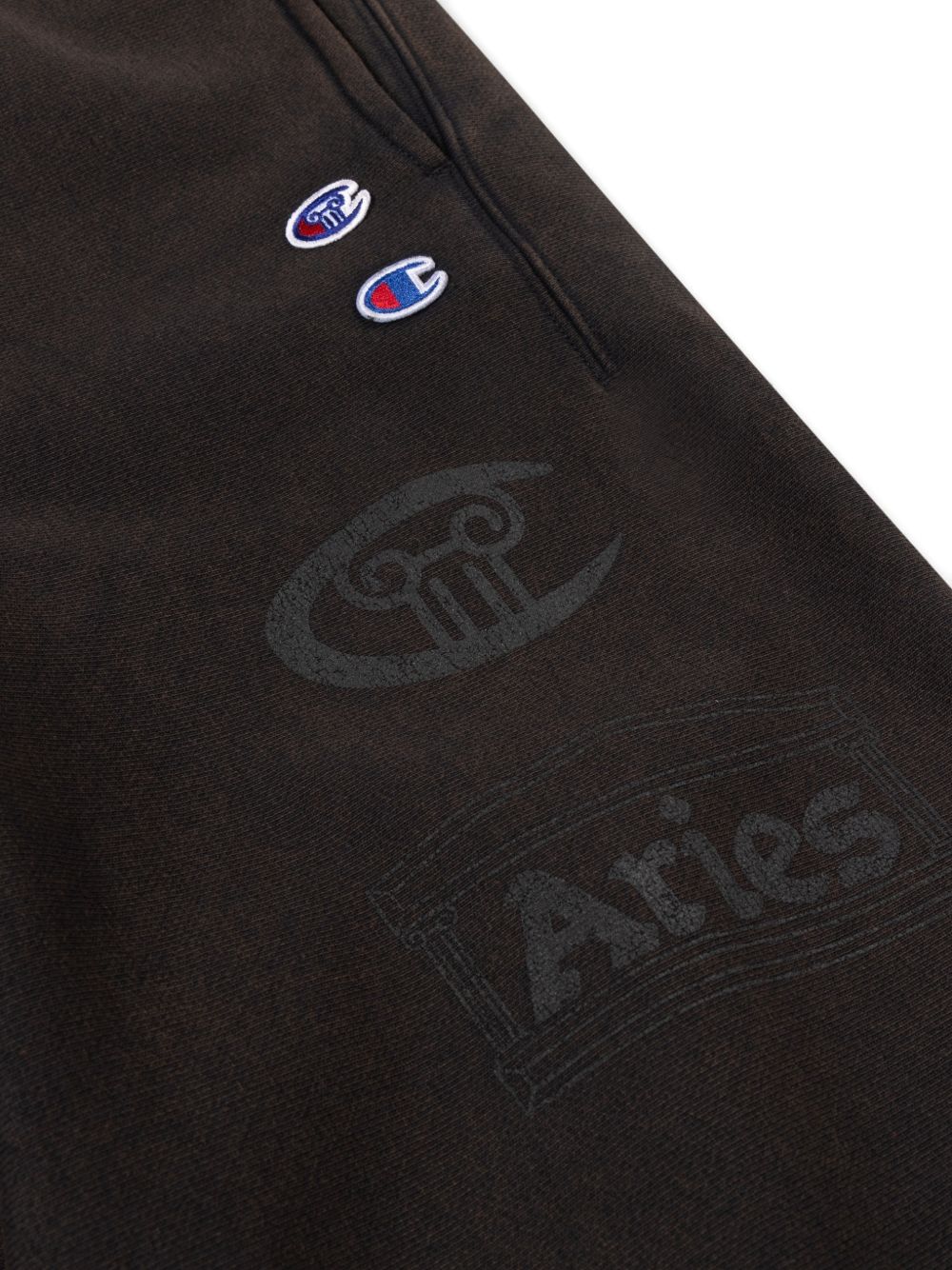 logo-print trousers