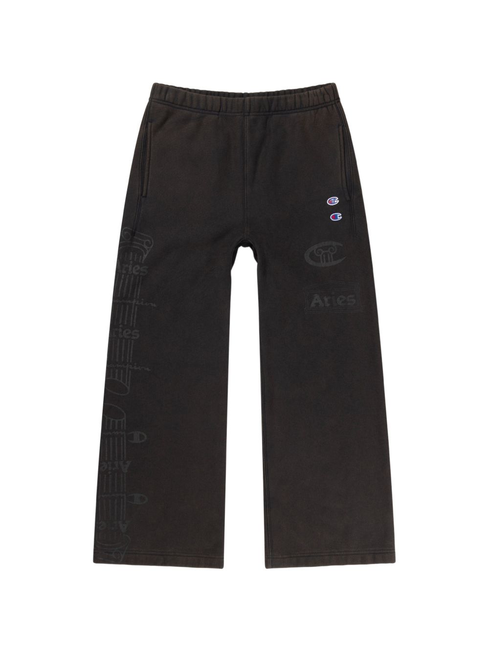 logo-print trousers