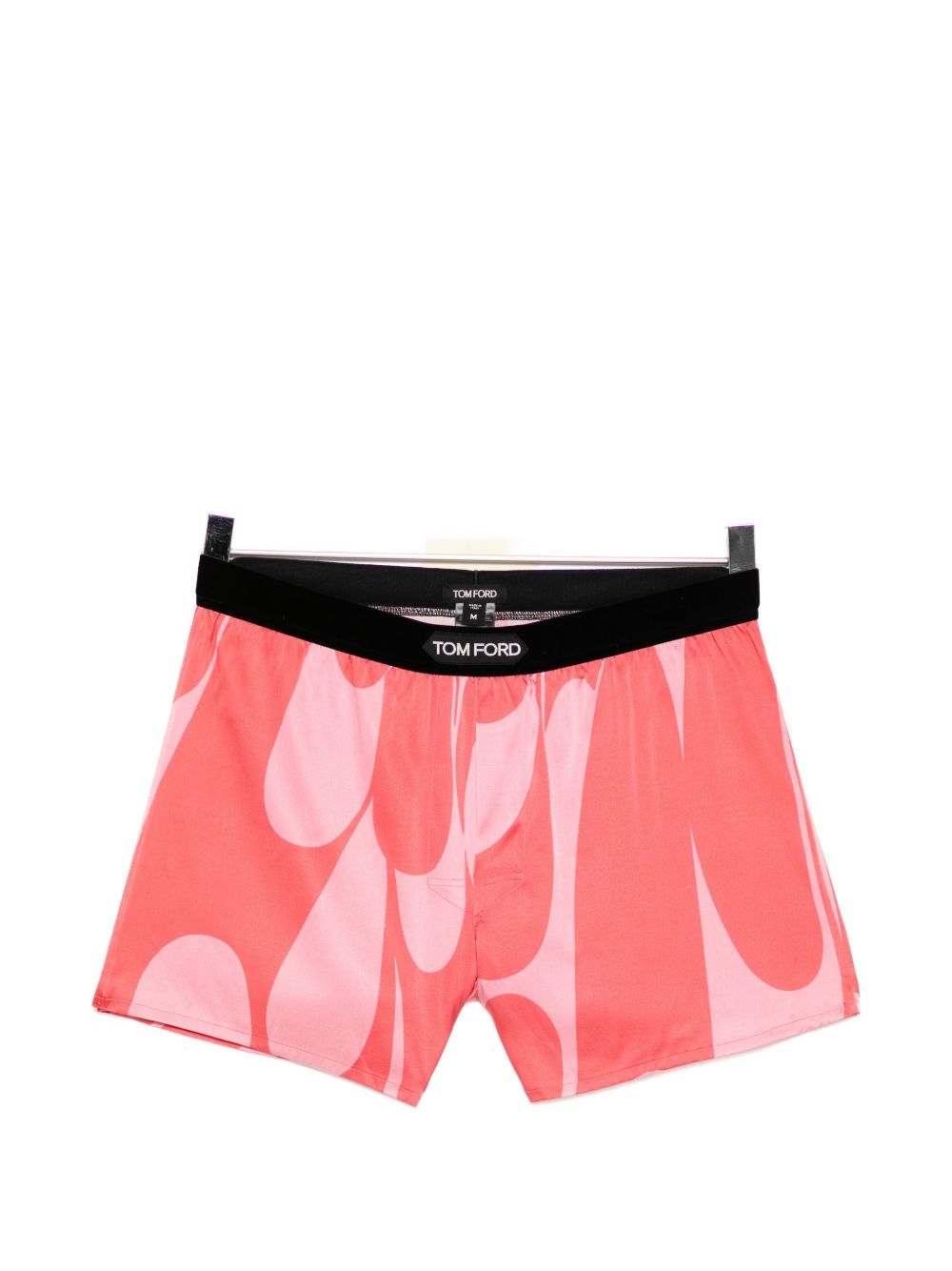 abstract-print silk-blend boxer shorts