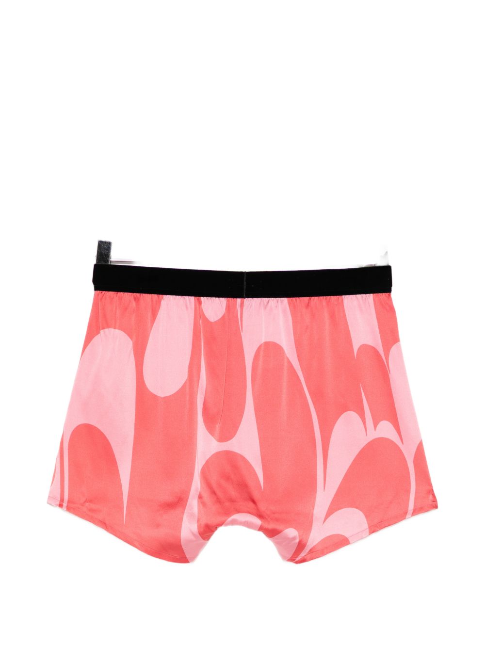 abstract-print silk-blend boxer shorts