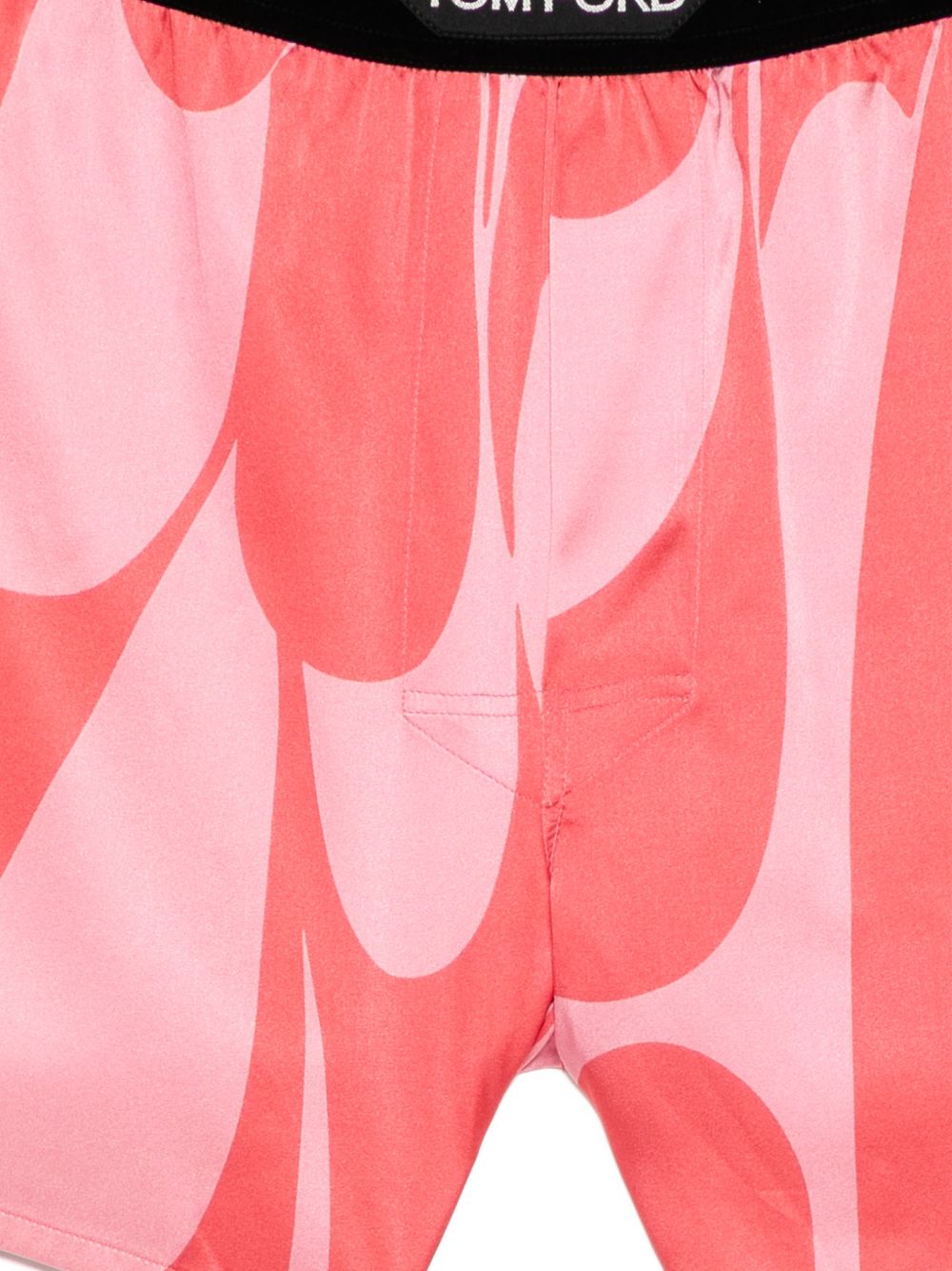 abstract-print silk-blend boxer shorts
