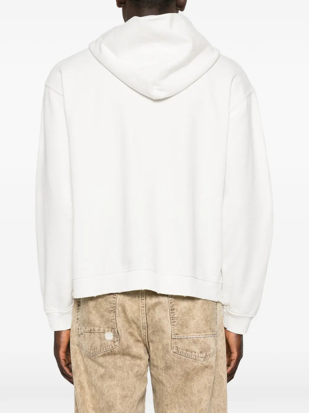 stud-embellished zip-up hoodie