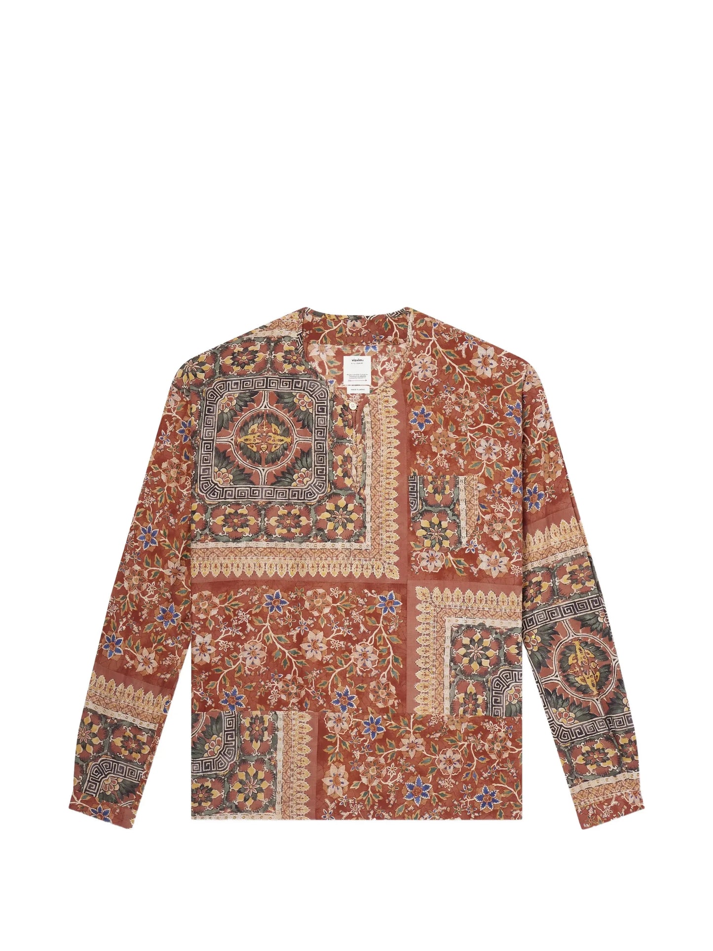 Floral-Print Patchwork Shirt