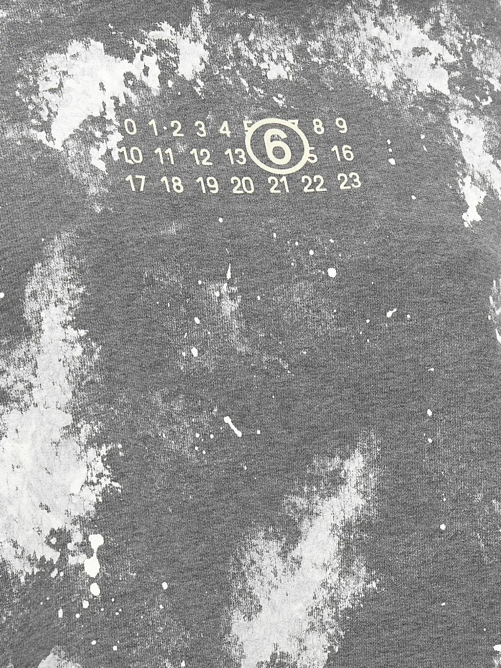 Numeric Signature Paint-Splatter Hoodie