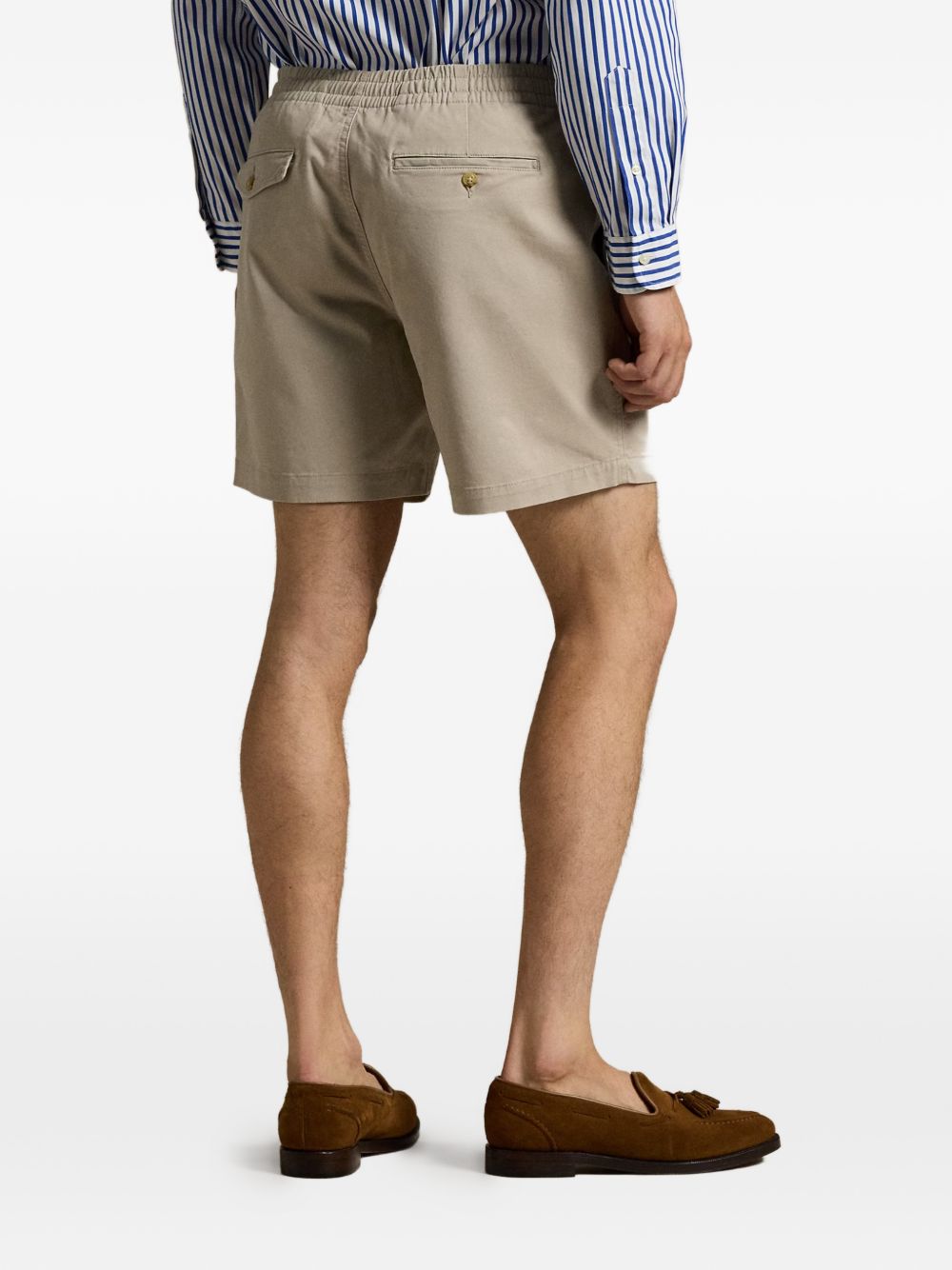 logo-embroidered elasticated-waist shorts