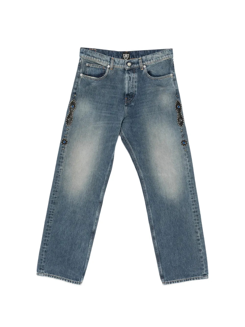 stud-embellishment jeans