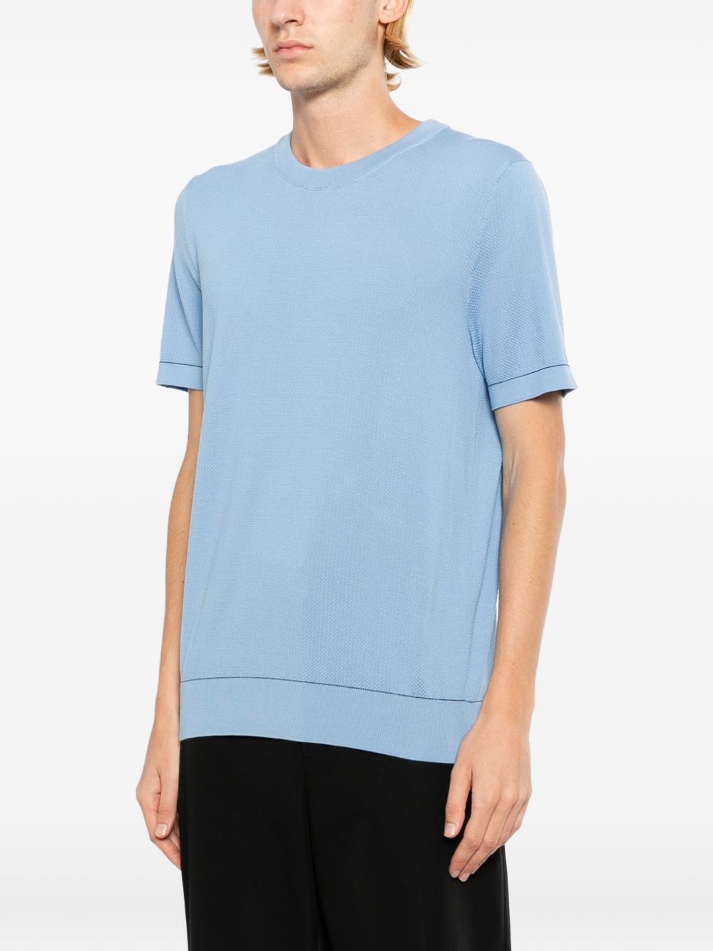 Sea Island piqué cotton T-shirt