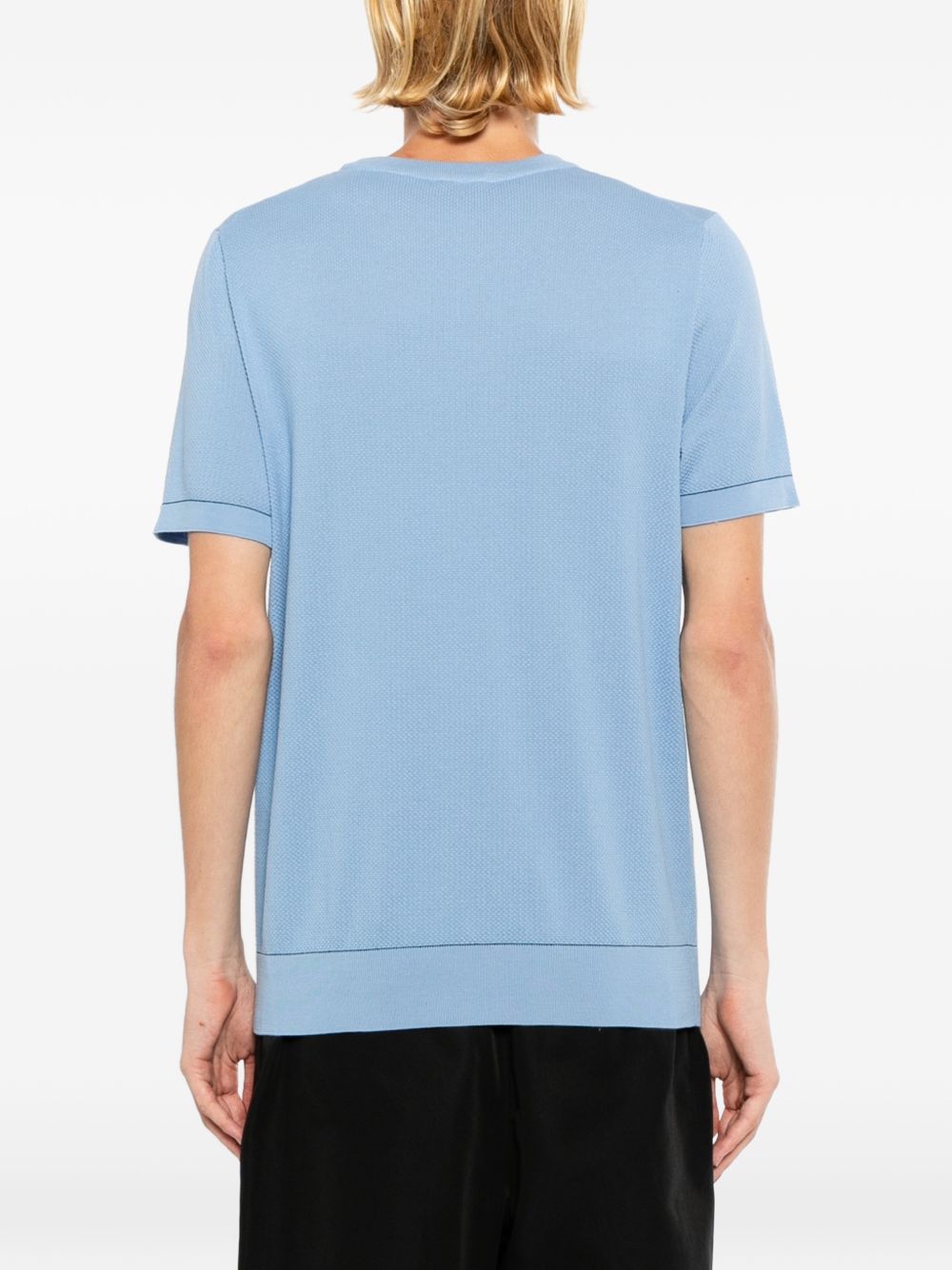 Sea Island piqué cotton T-shirt