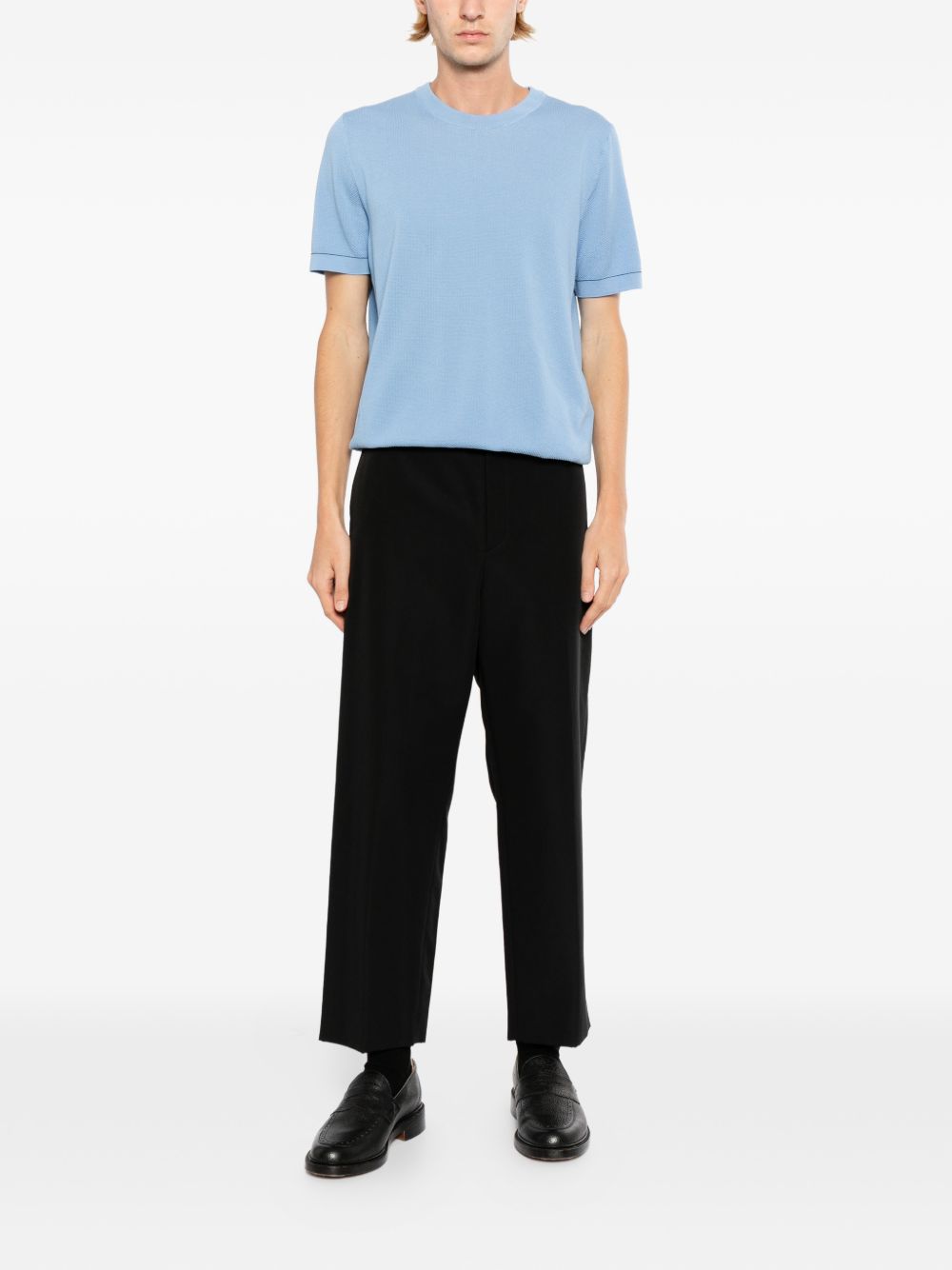 Sea Island piqué cotton T-shirt