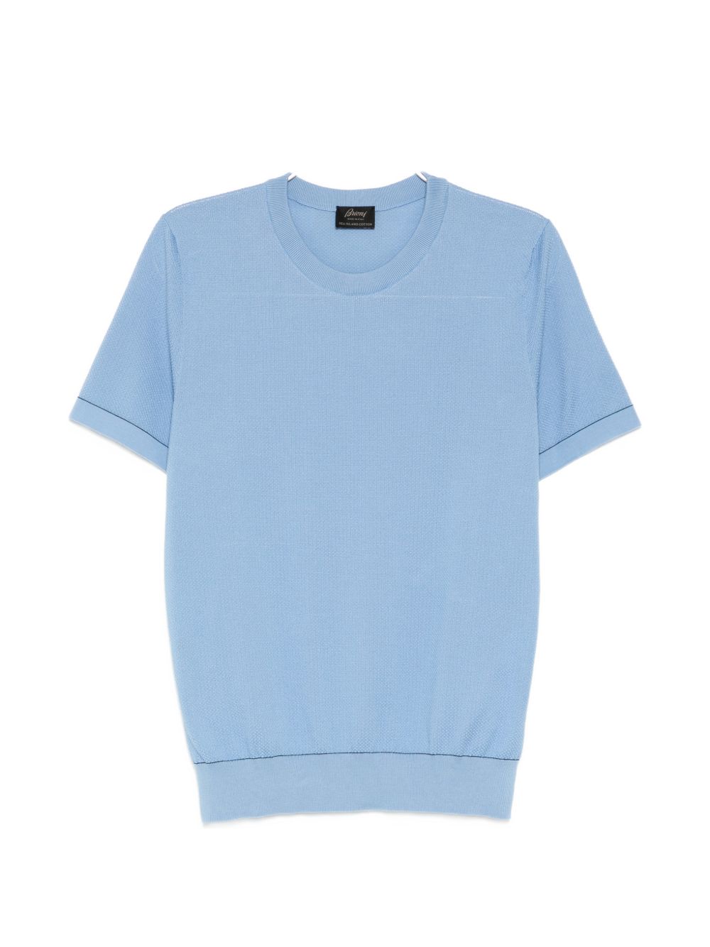 Sea Island piqué cotton T-shirt