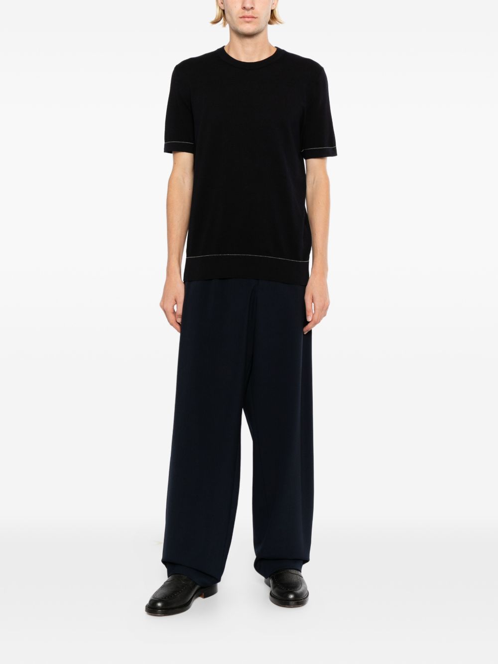 Sea Island piqué cotton T-shirt