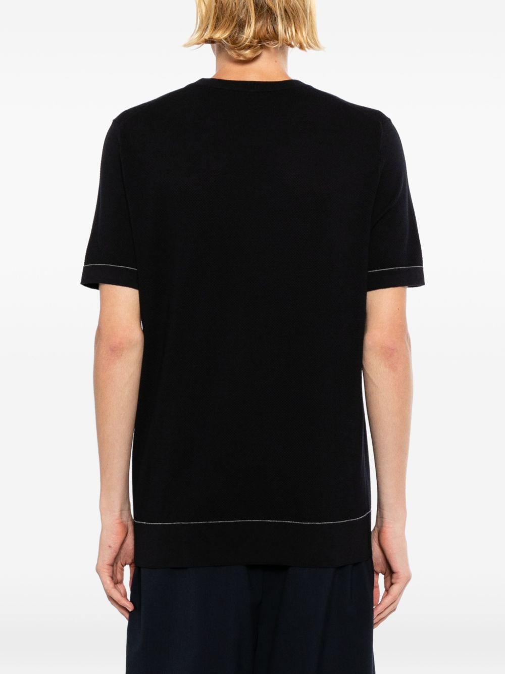 Sea Island piqué cotton T-shirt