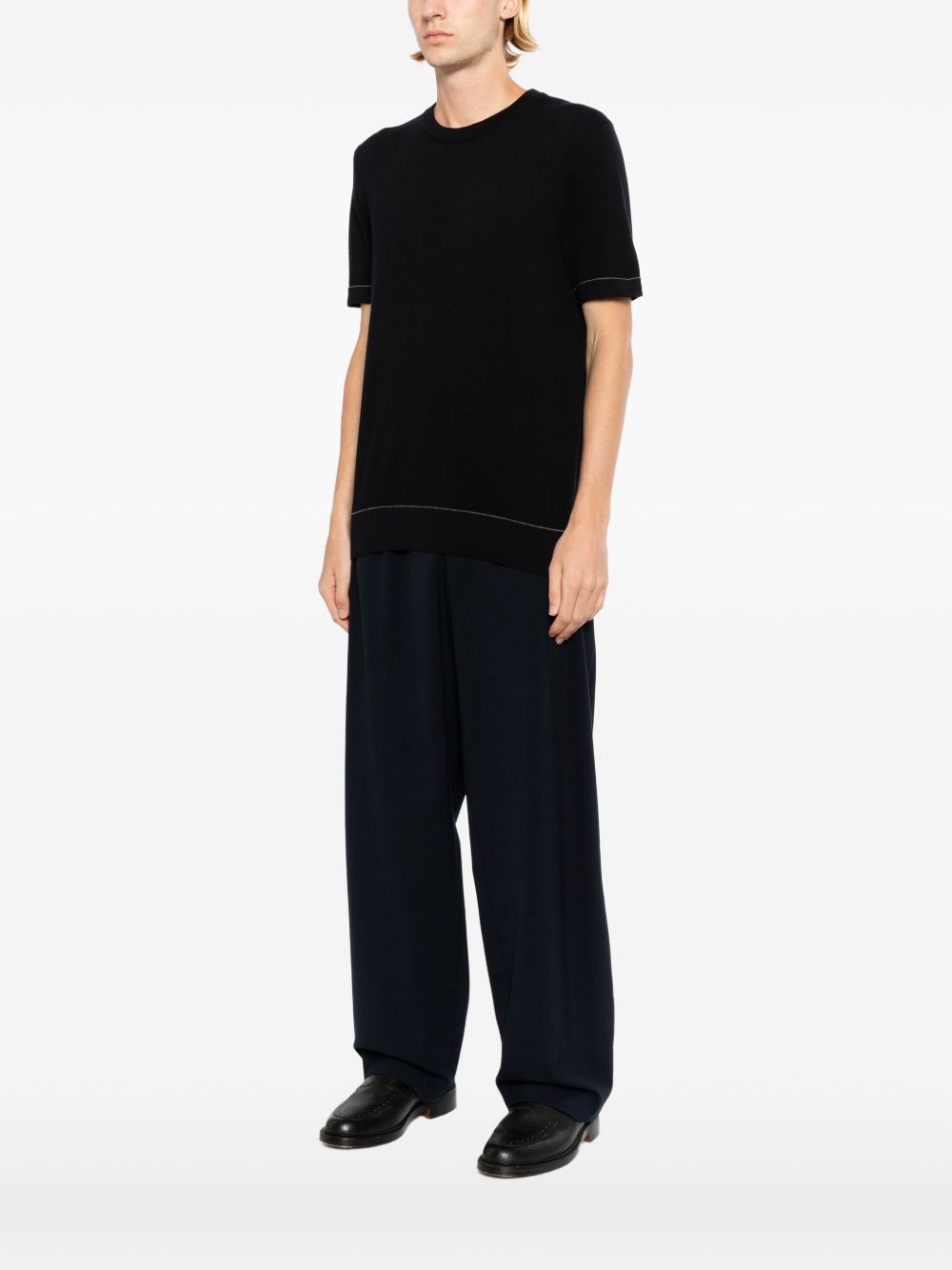 Sea Island piqué cotton T-shirt