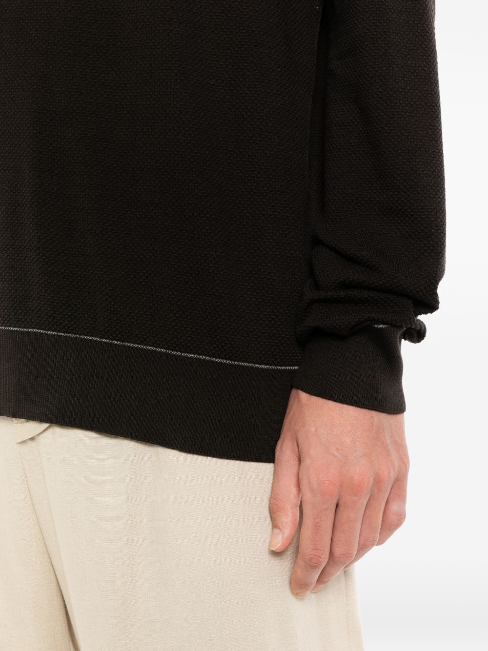 Sea Island piqué cotton polo shirt