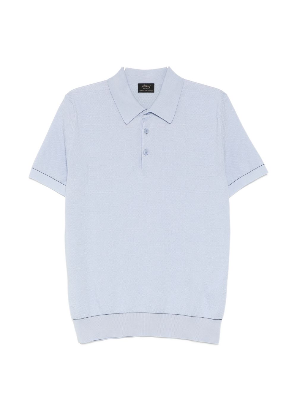 Sea Island piqué cotton polo shirt