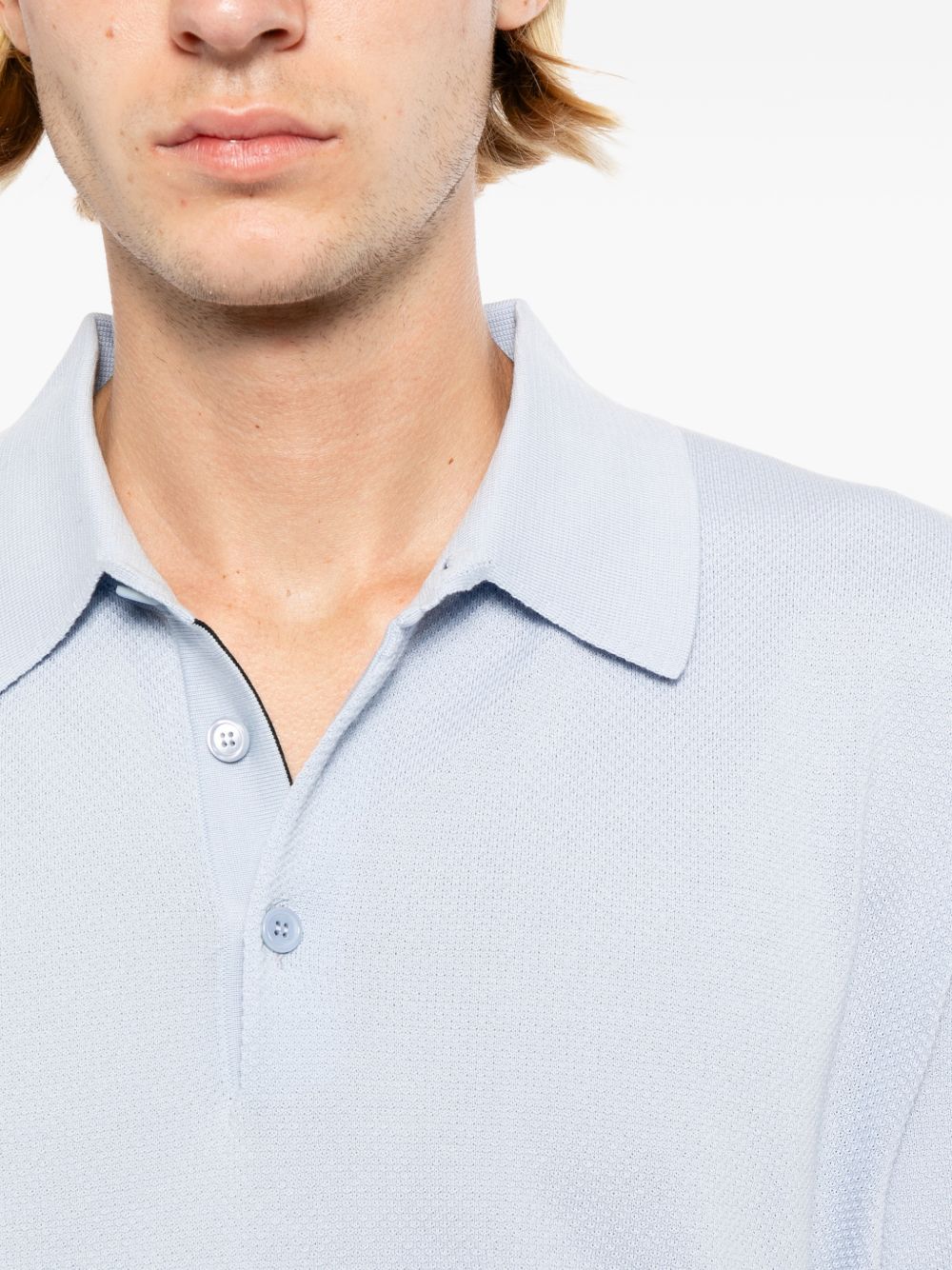 Sea Island piqué cotton polo shirt