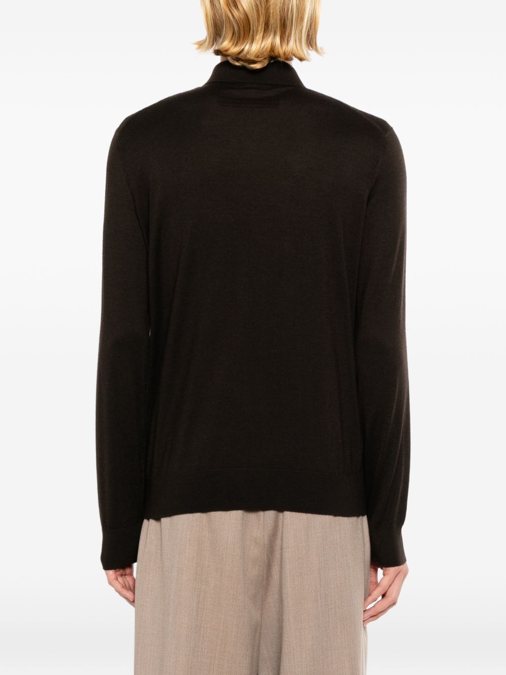 long-sleeve polo shirt
