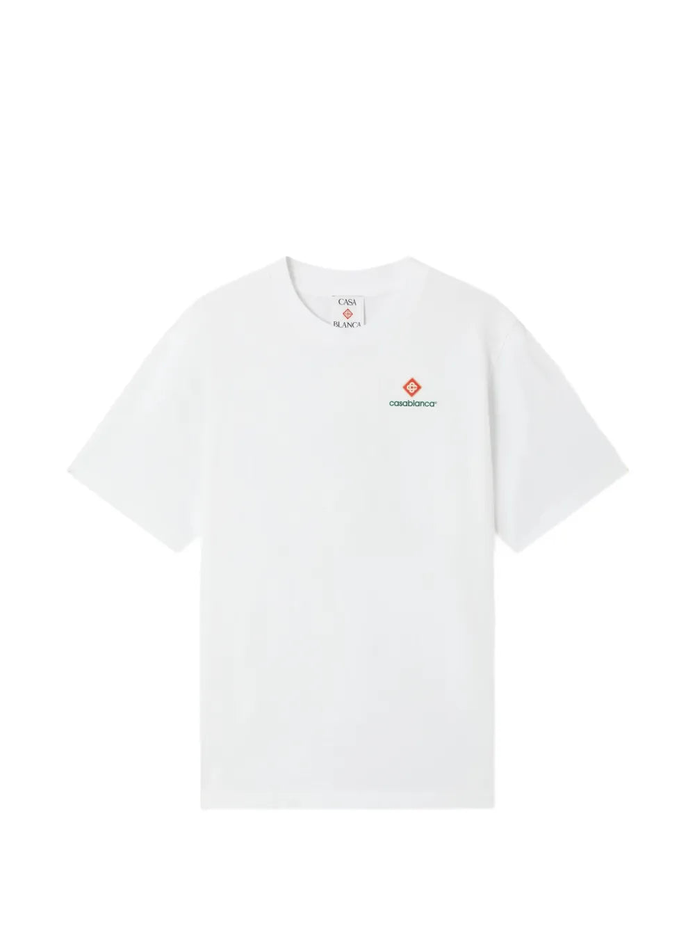 white sport type short sleeve T-shirt