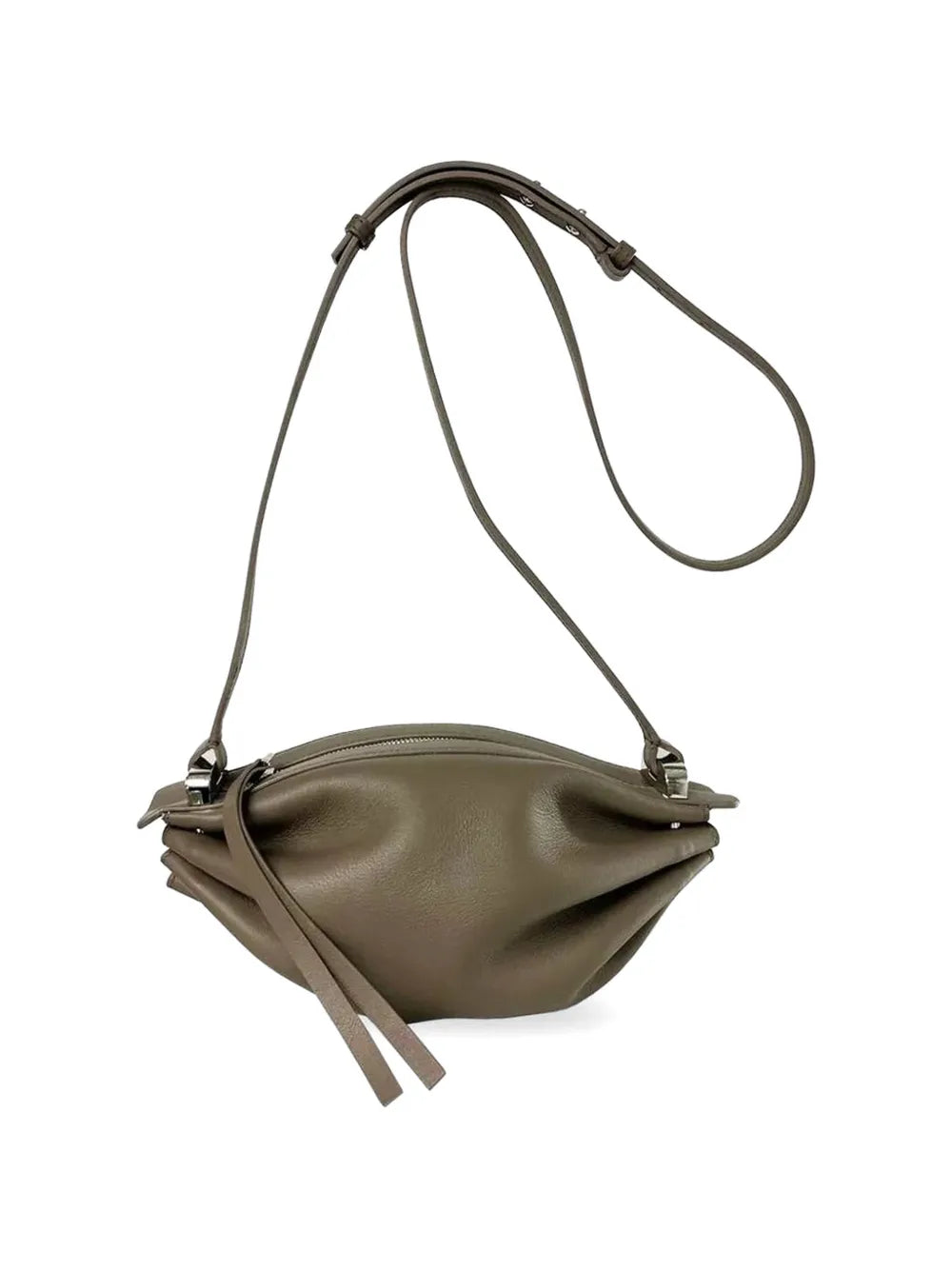 Bonbon Pleated Leather Shoulder Bag