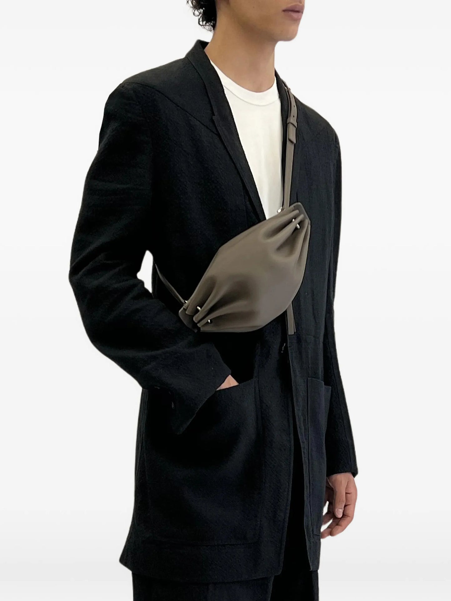 Bonbon Pleated Leather Shoulder Bag