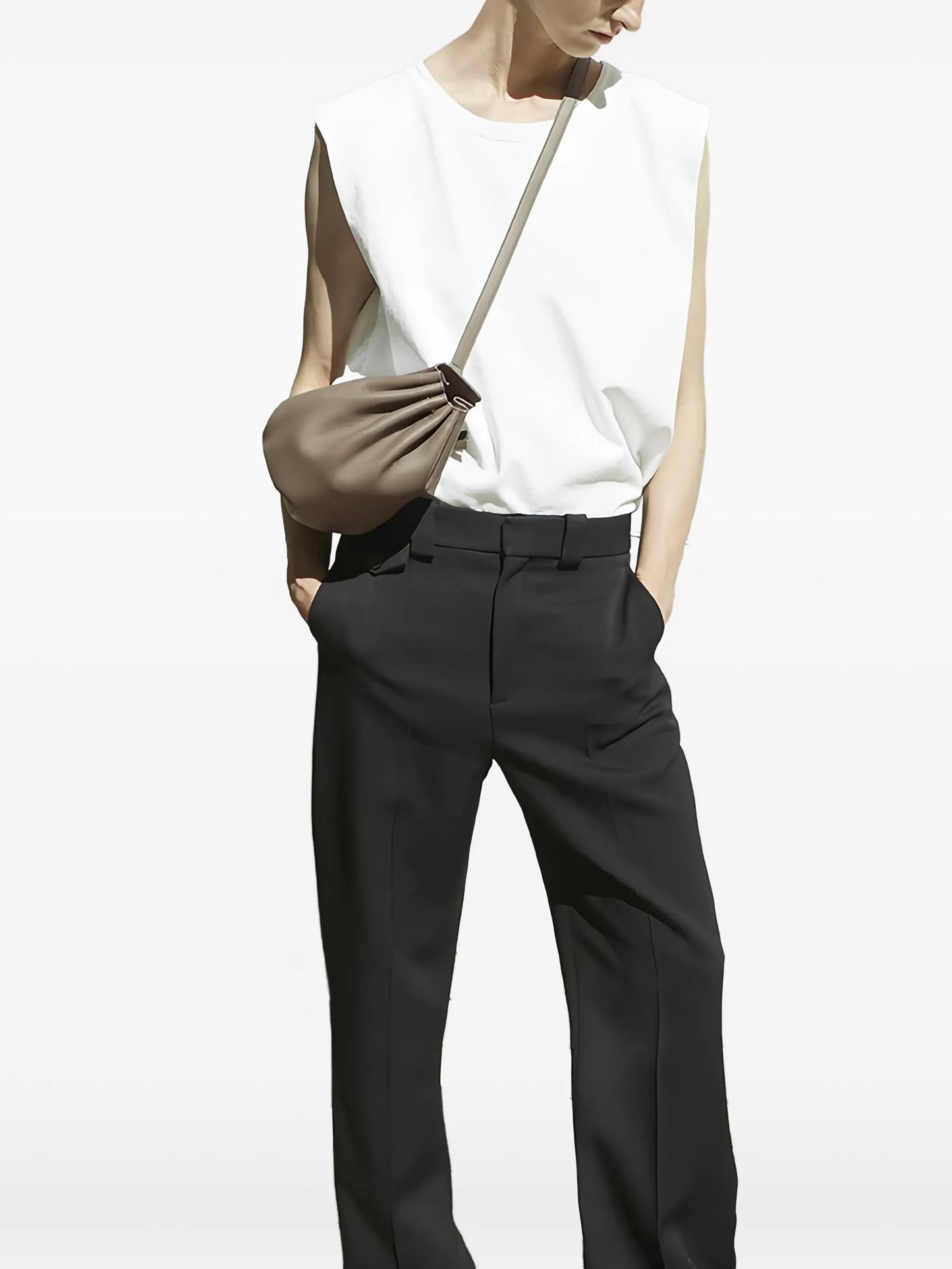 Bonbon Pleated Leather Shoulder Bag