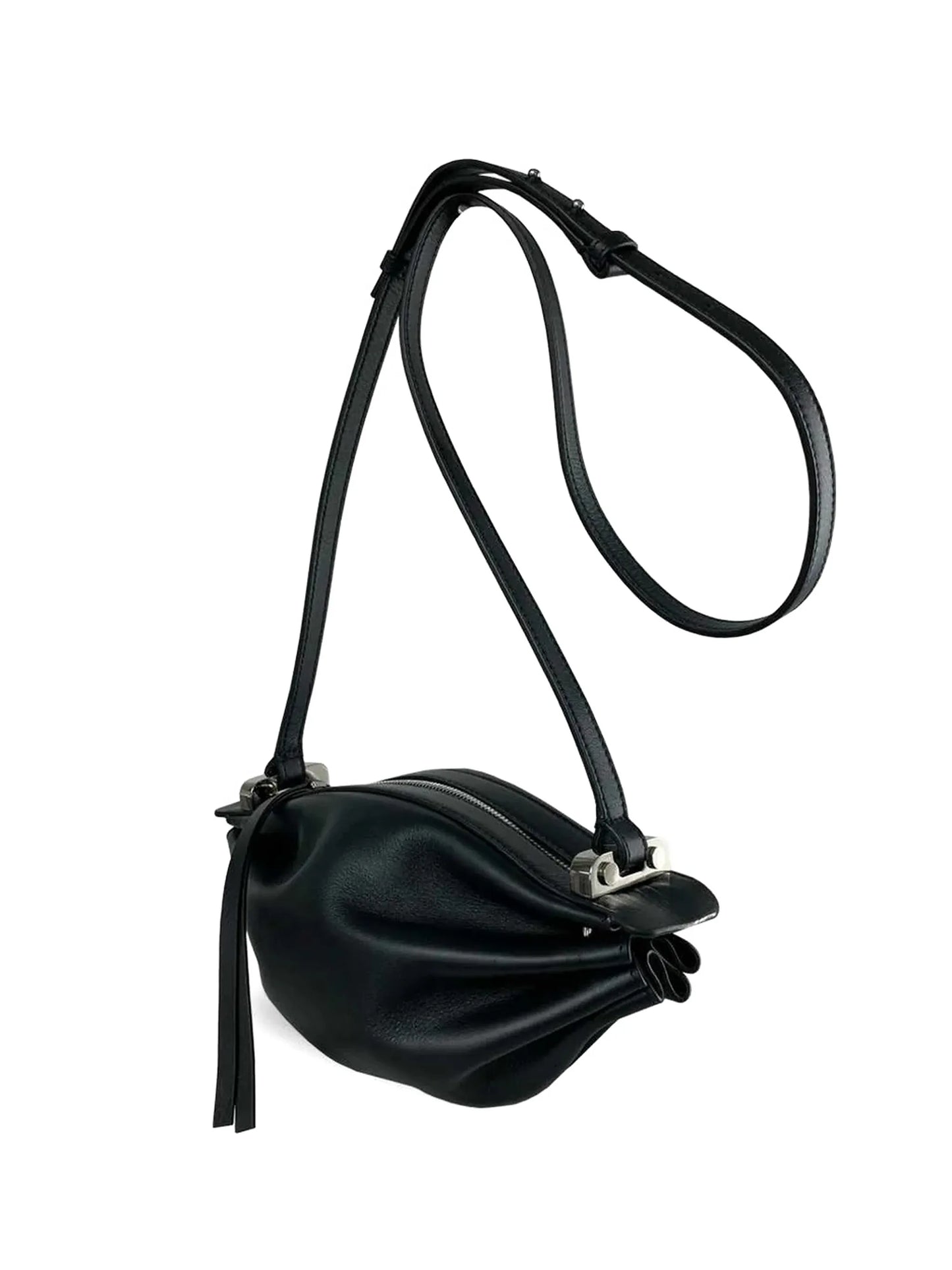 Bonbon Pleated Leather Shoulder Bag