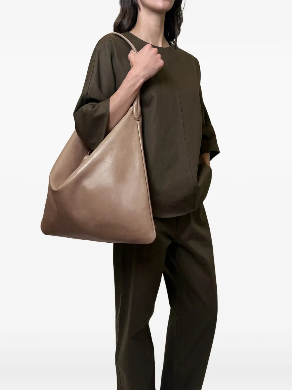 10 Rue Du Perche Leather Tote Bag