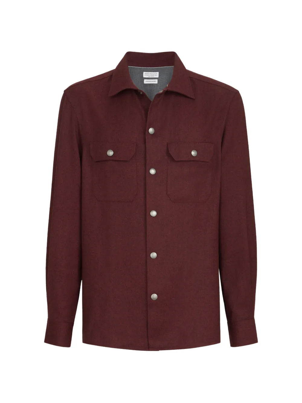 flannel chest-pockets shirt jacket