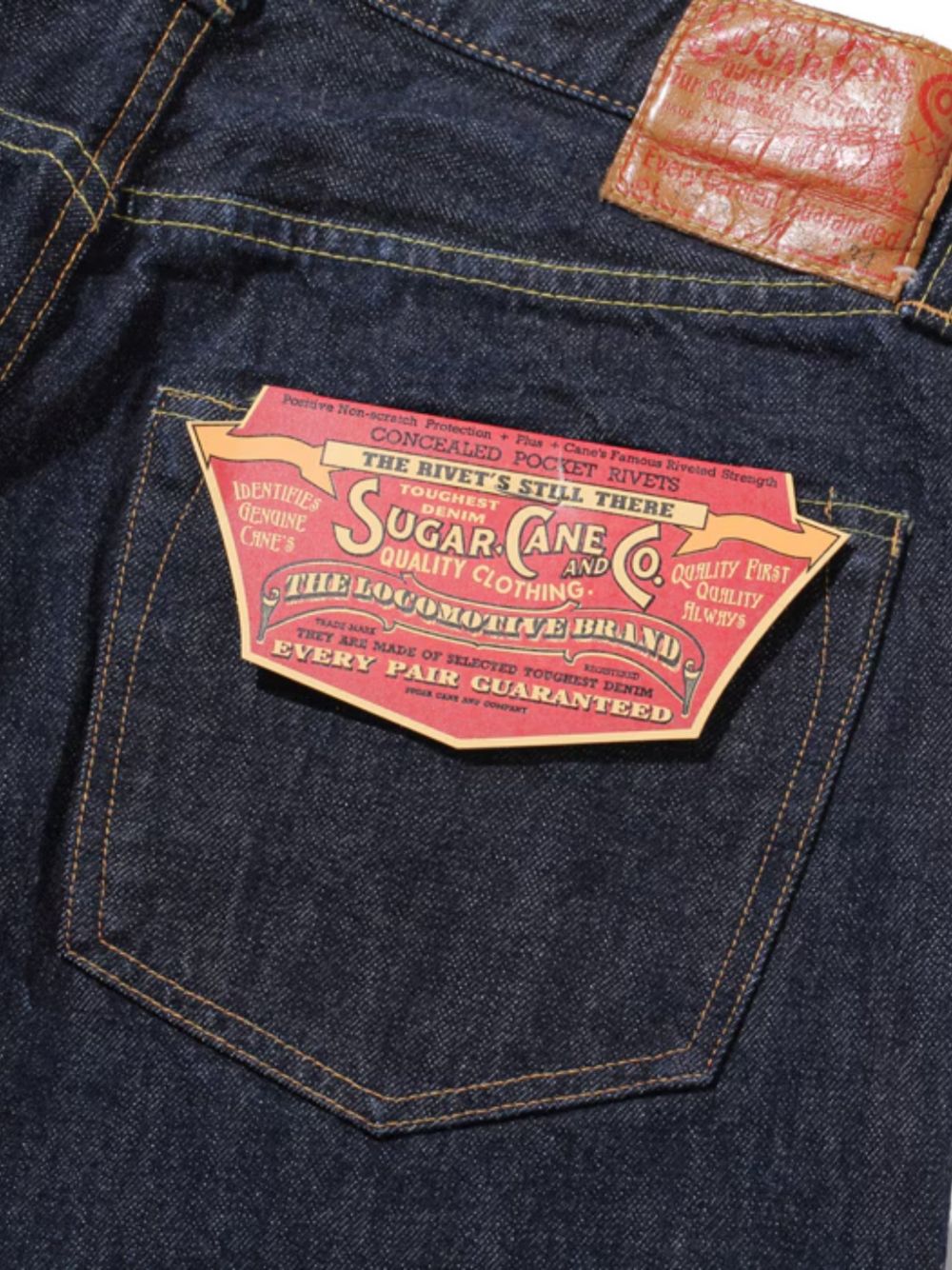 straight-leg denim jeans