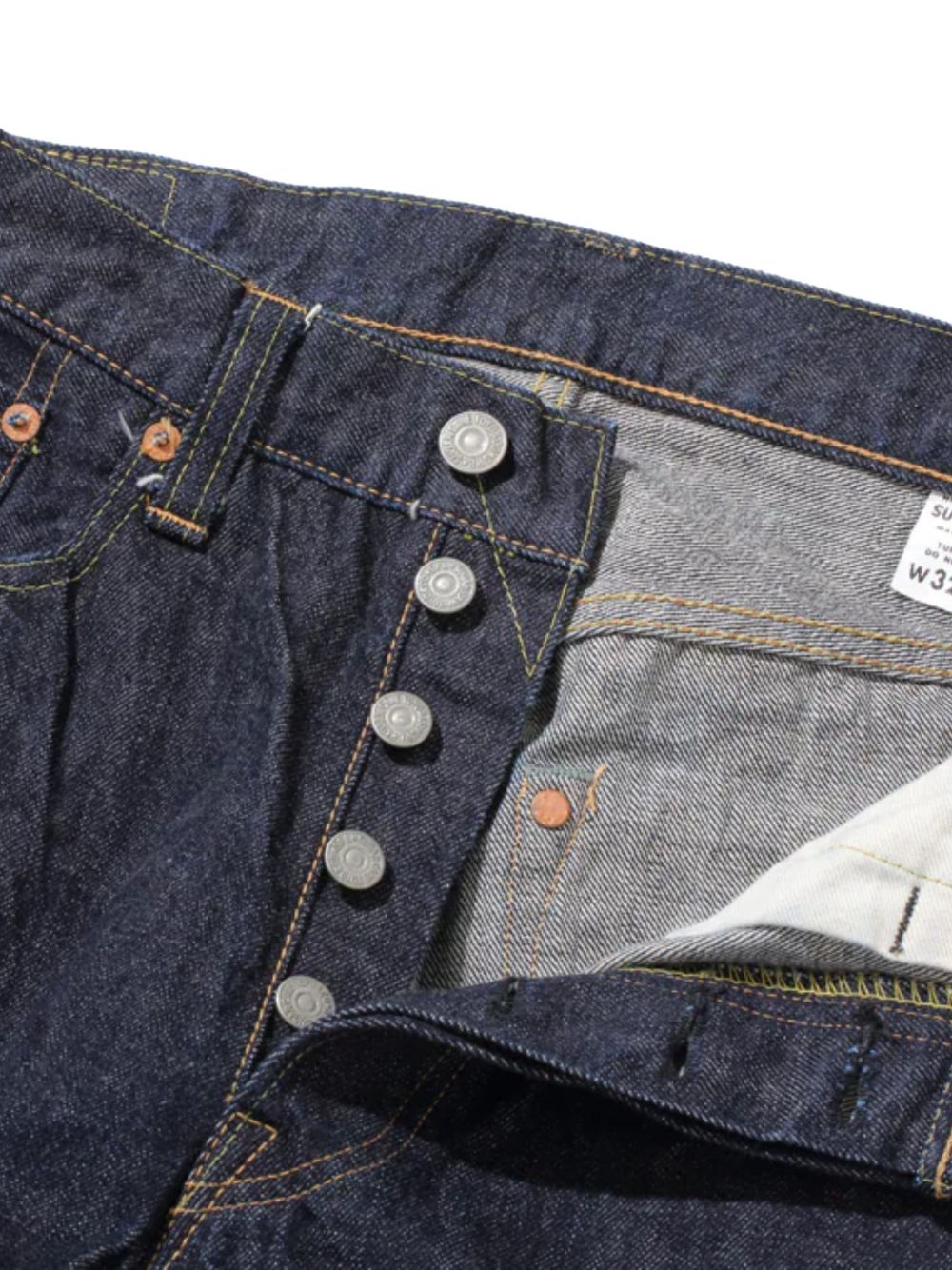 straight-leg denim jeans