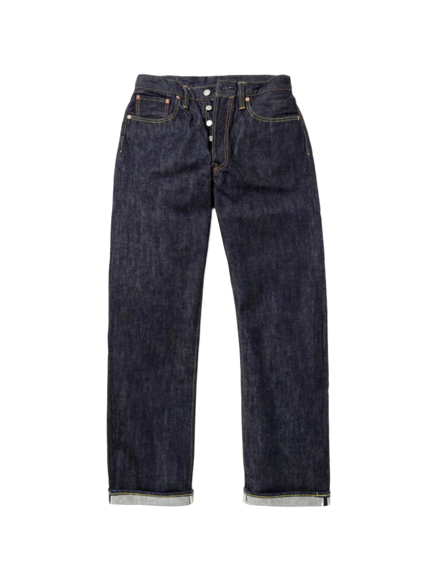 Straight-Leg Denim Jeans