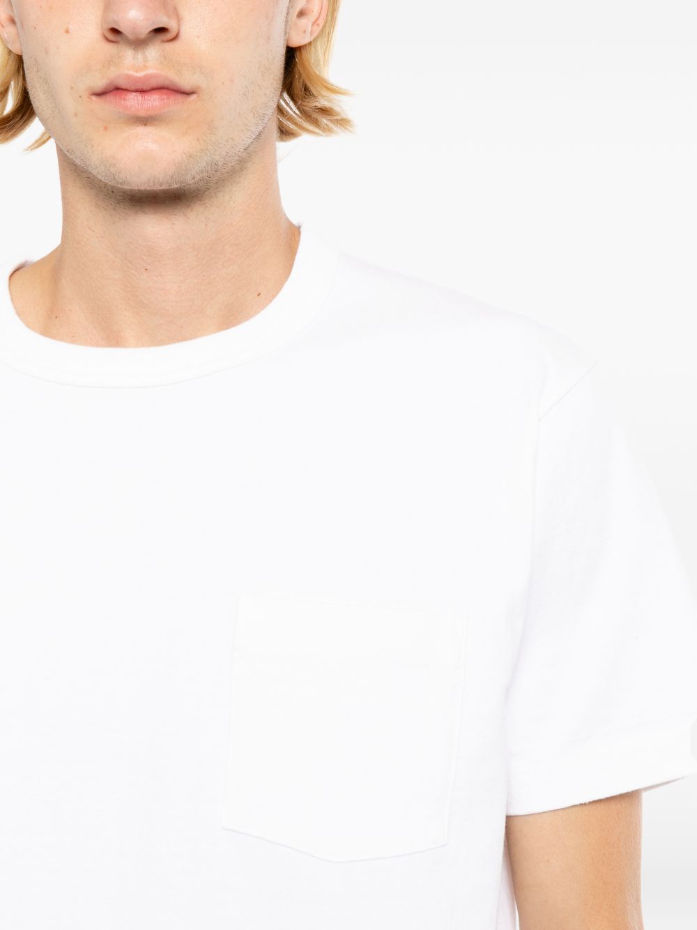 chest-pocket cotton T-shirt