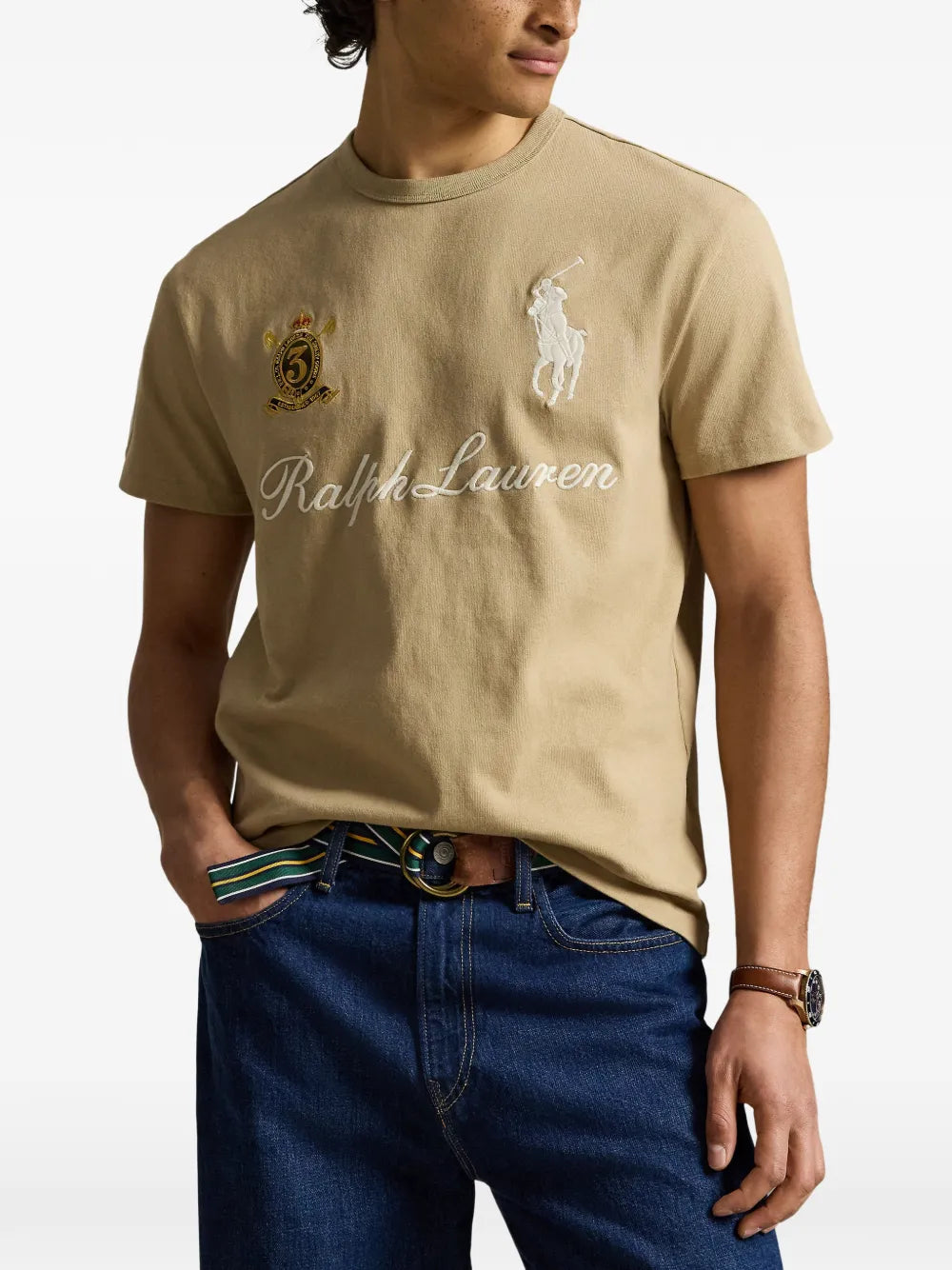 Big Pony logo-embroidered T-shirt