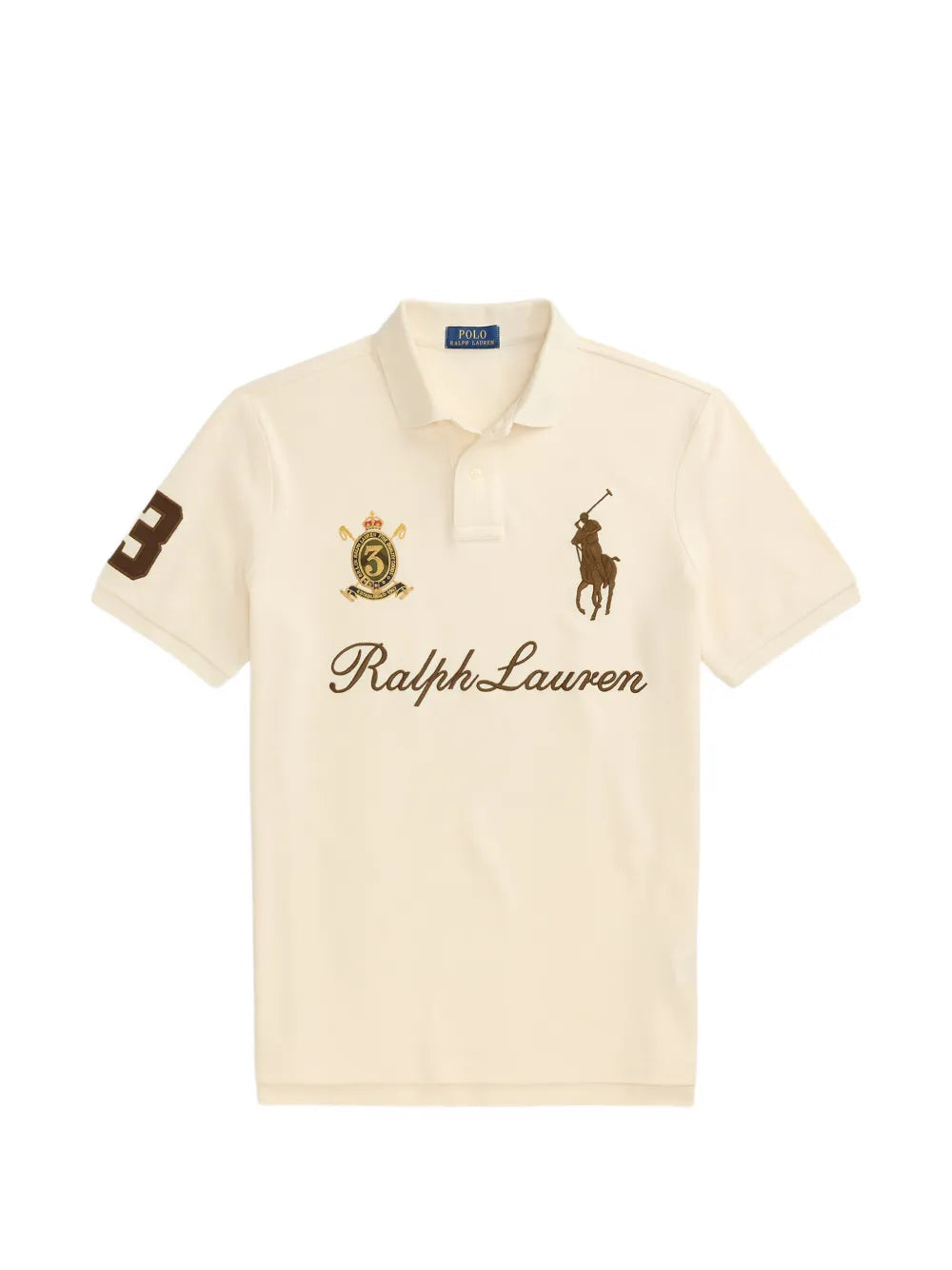 logo-embroidered piqué polo shirt