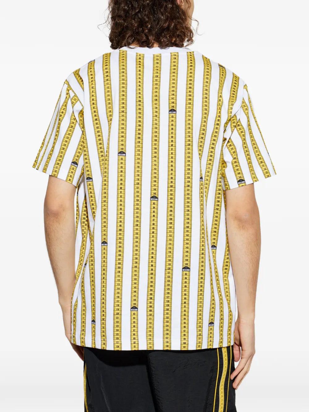tape-measure print T-shirt