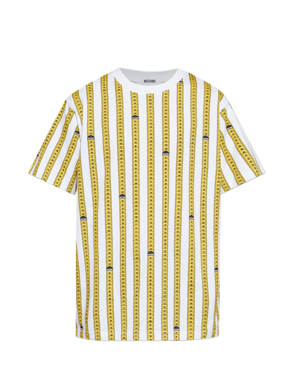 tape-measure print T-shirt