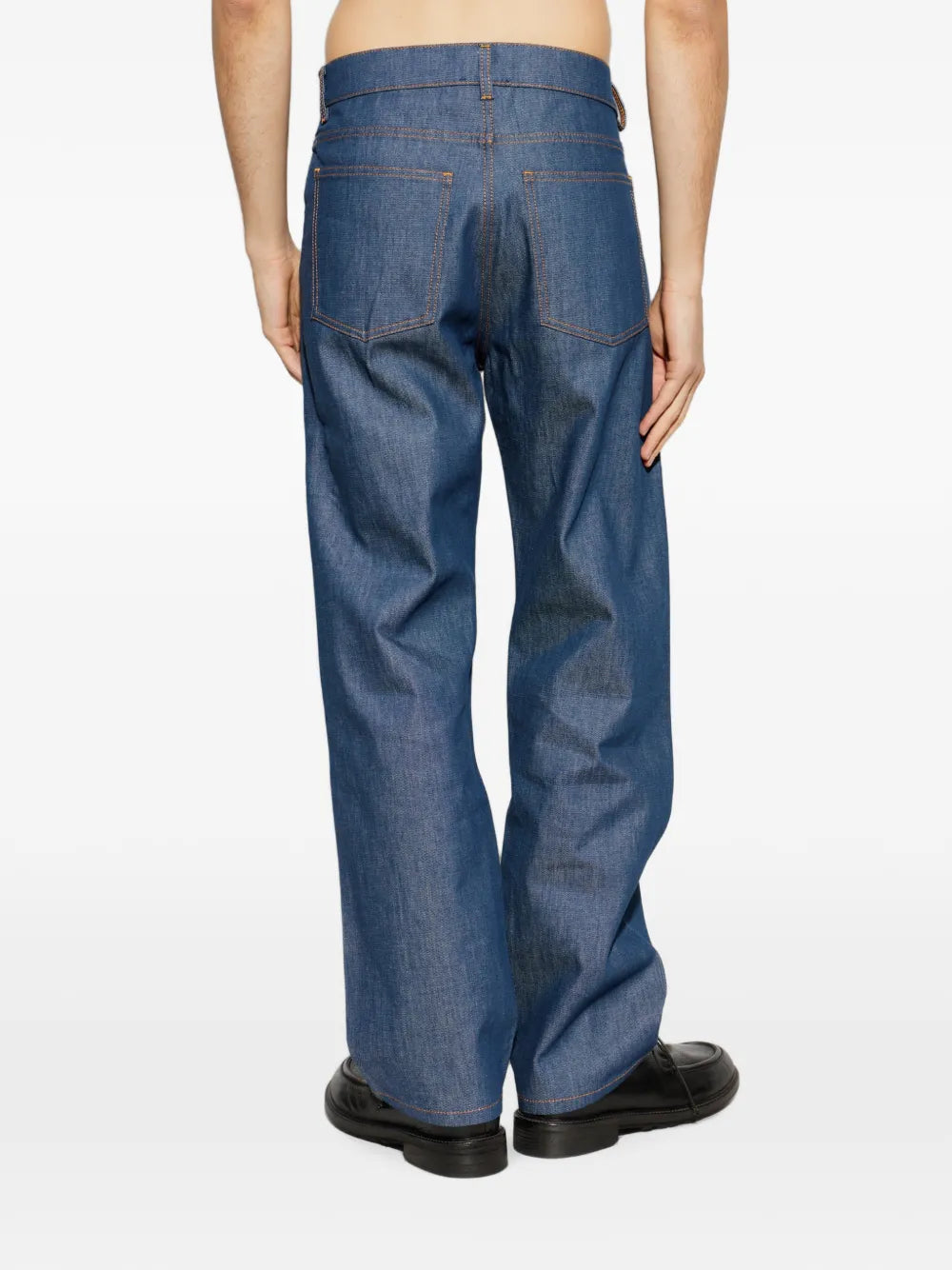 tapered-leg jeans