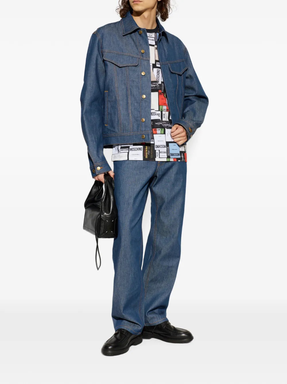 tapered-leg jeans