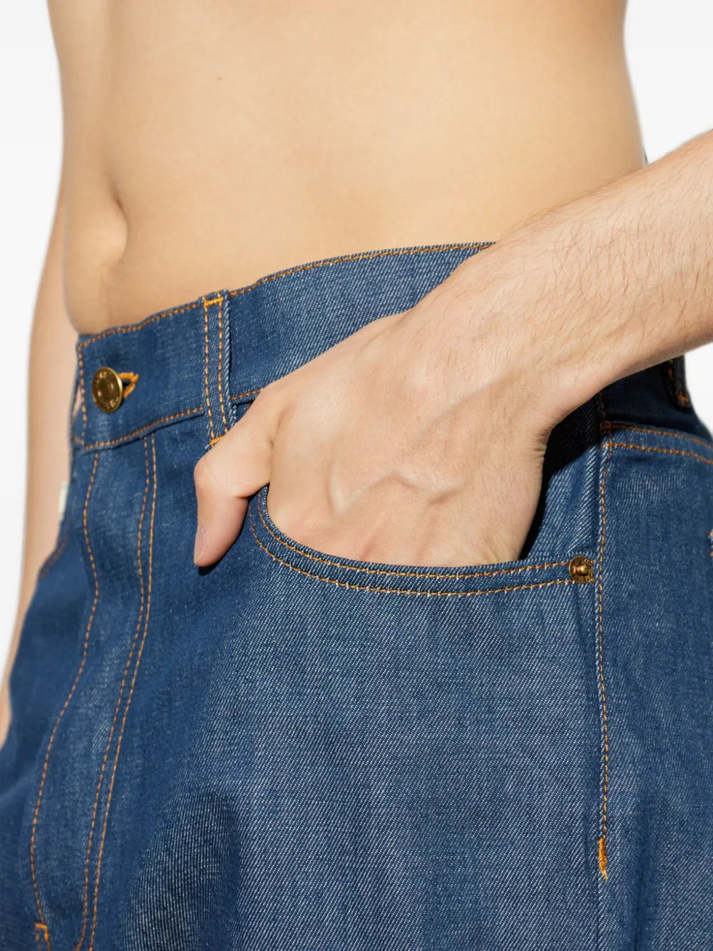 tapered-leg jeans