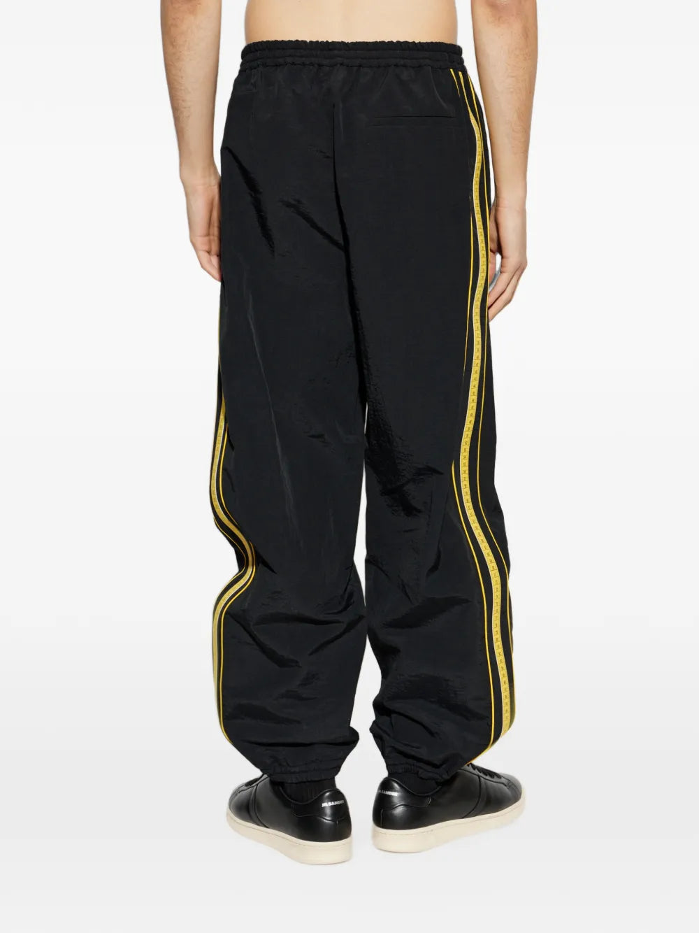 tape-measure side-stripe track pants